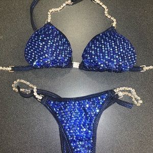Angel Competition Bikini - Hologram Blue Bikini